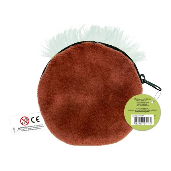 Pittiplatsch - Plüsch-Geldbeutel - Rückseite