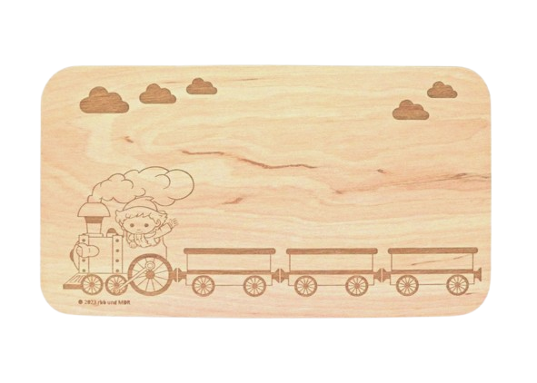 Unser Sandmännchen - Holzbrettchen - Lokomotive sandmaennchen holzbrettchen zug buchenholz