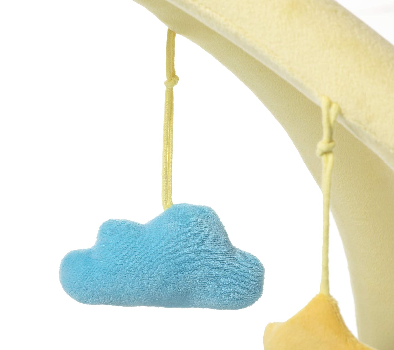 sandmaennchen babydecke mit spielbogen krabbeldecke detail wolke