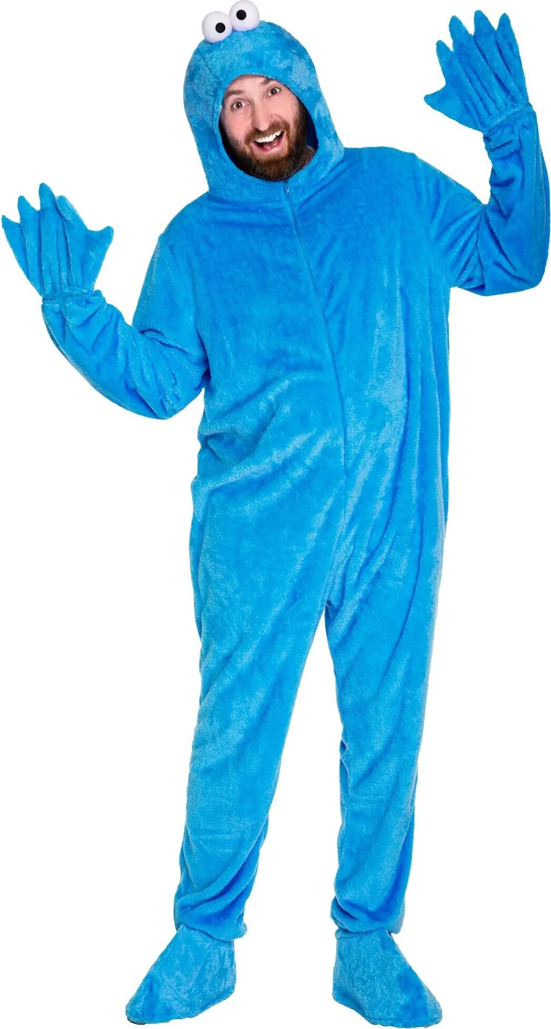 Sesamstraße - Krümelmonster - Kostüm für Erwachsene