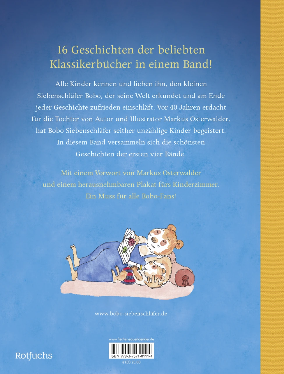 Bobo Siebenschläfer, Die schönsten Klassiker, Buch, Rückseite
