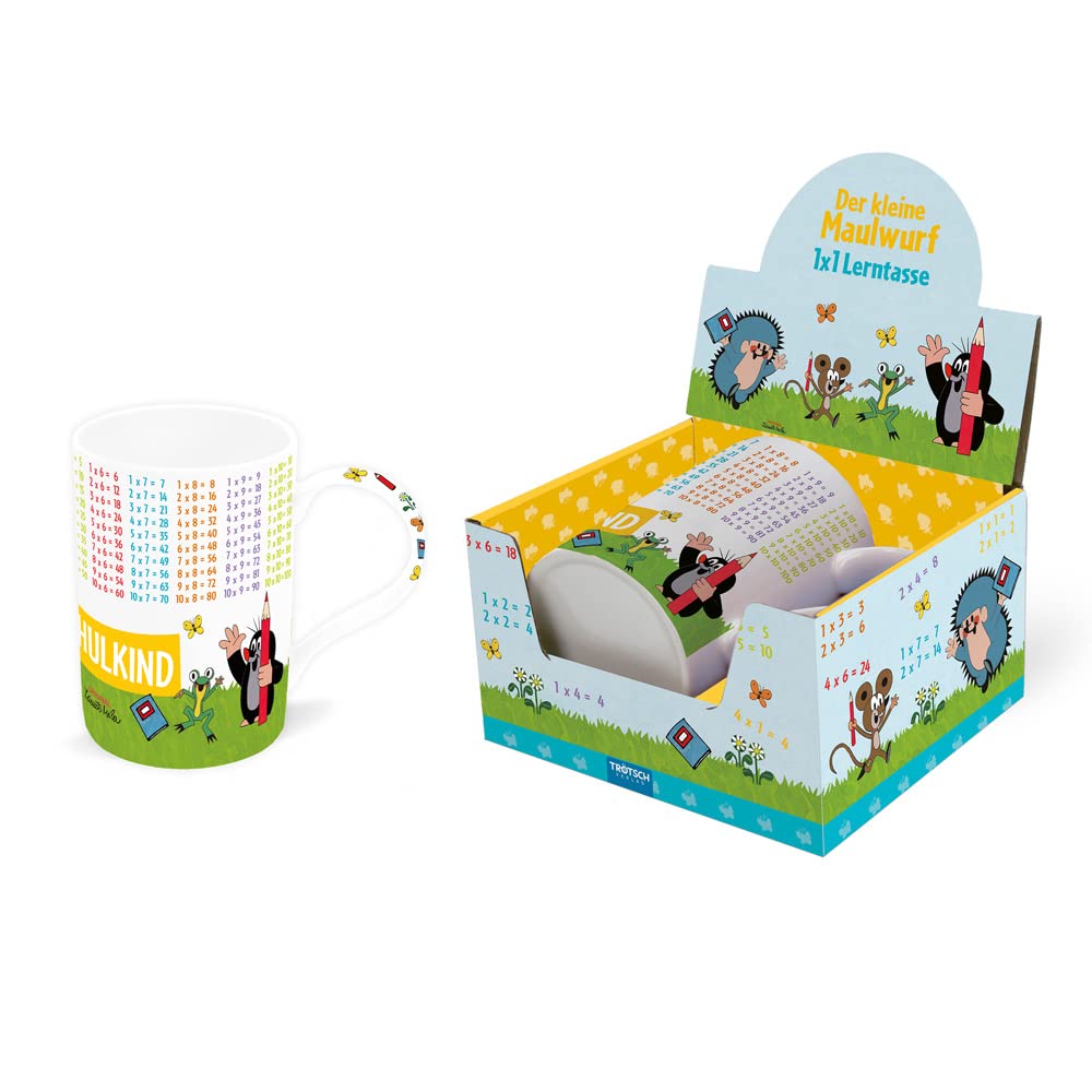 der kleine maulwurf lerntasse kindertasse eins mal eins