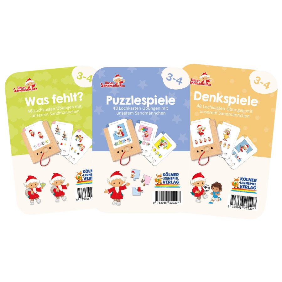 Unser Sandmännchen - Lochkasten Kartensatz (3-4 Jahre)