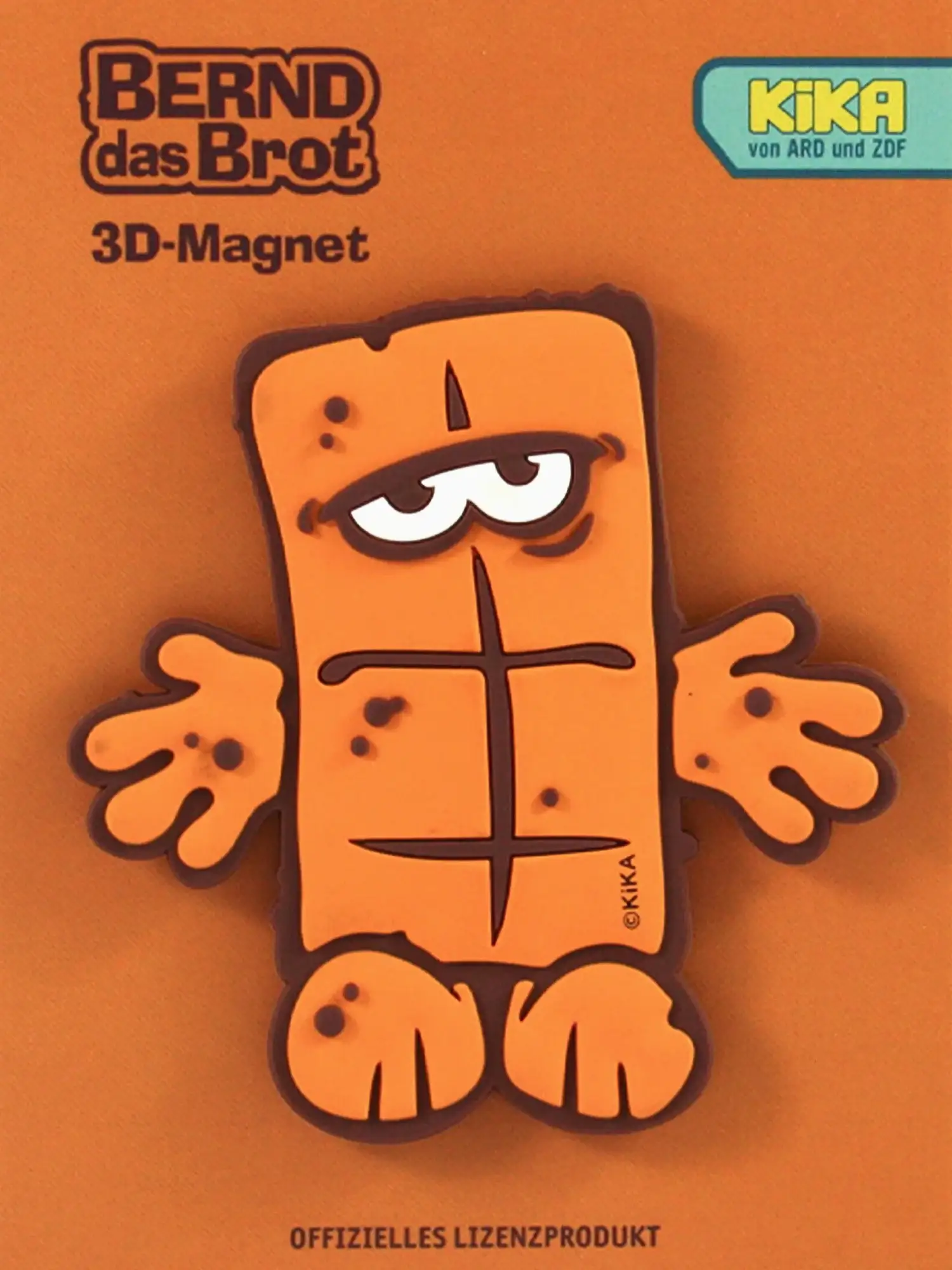 Bernd das Brot - 3D Magnet 3D-Magnet Bernd das Brot in Originalverpackung – ca. 5 cm groß, mit typischem Blick, fertig zum Verschenken