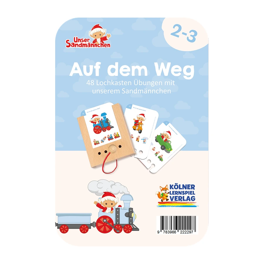 Unser Sandmännchen - Lochkasten Kartensatz - Auf dem Weg (2-3 Jahre)