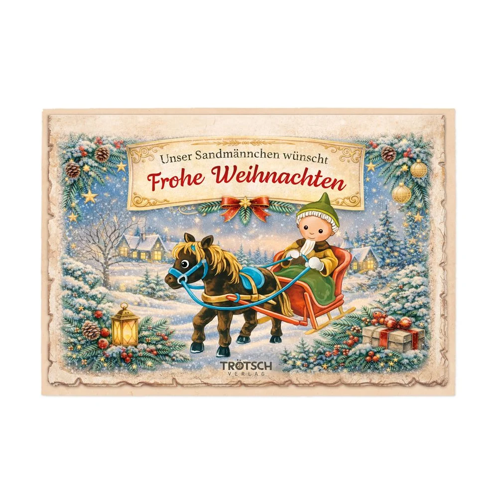 Unser Sandmännchen - Nostalgie Weihnachtskarte