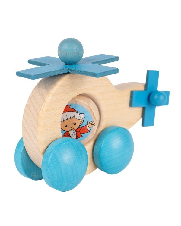 Unser Sandmännchen - Rolli Schiebefahrzeug - Sandmann im Hubschrauber