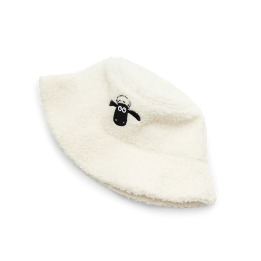 fischerhut kinder shaun das schaf motiv beige