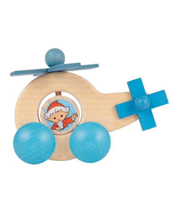 Unser Sandmännchen - Rolli Schiebefahrzeug - Sandmann im Hubschrauber