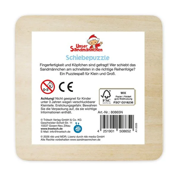 Unser Sandmännchen - Schiebepuzzle