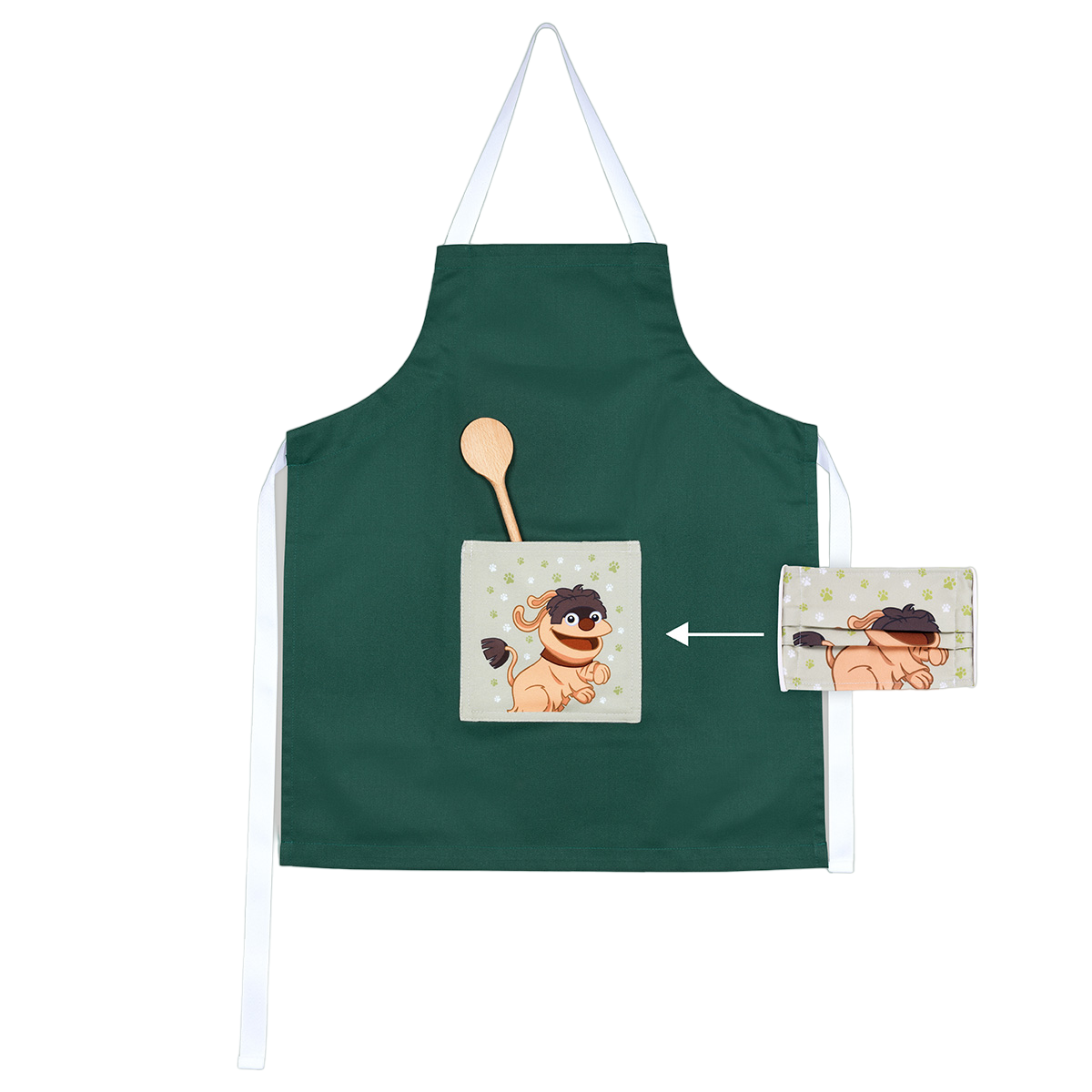 kochschuerze-kinder-mit-tasche-moppi-upcycling-nachhaltig Moppi Kinderschürze (Masken Upcycling)