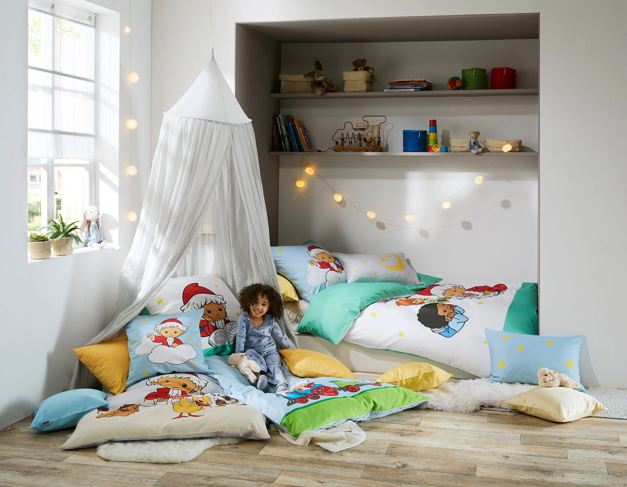 Unser Sandmännchen - Kinderbettwäsche - Sandmann im Zug