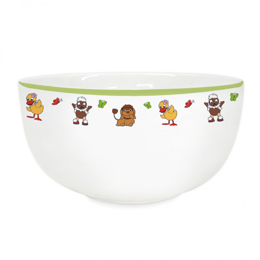 Pittiplatsch - Kindergeschirrset aus Porzellan (3-teilig) Pittiplatsch Kindergeschirrset aus Porzellan (drei teilig)