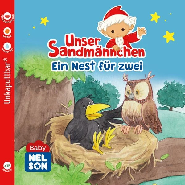 Unser Sandmännchen - Ein Nest für zwei - Baby Nelson Buch - unkaputtbar