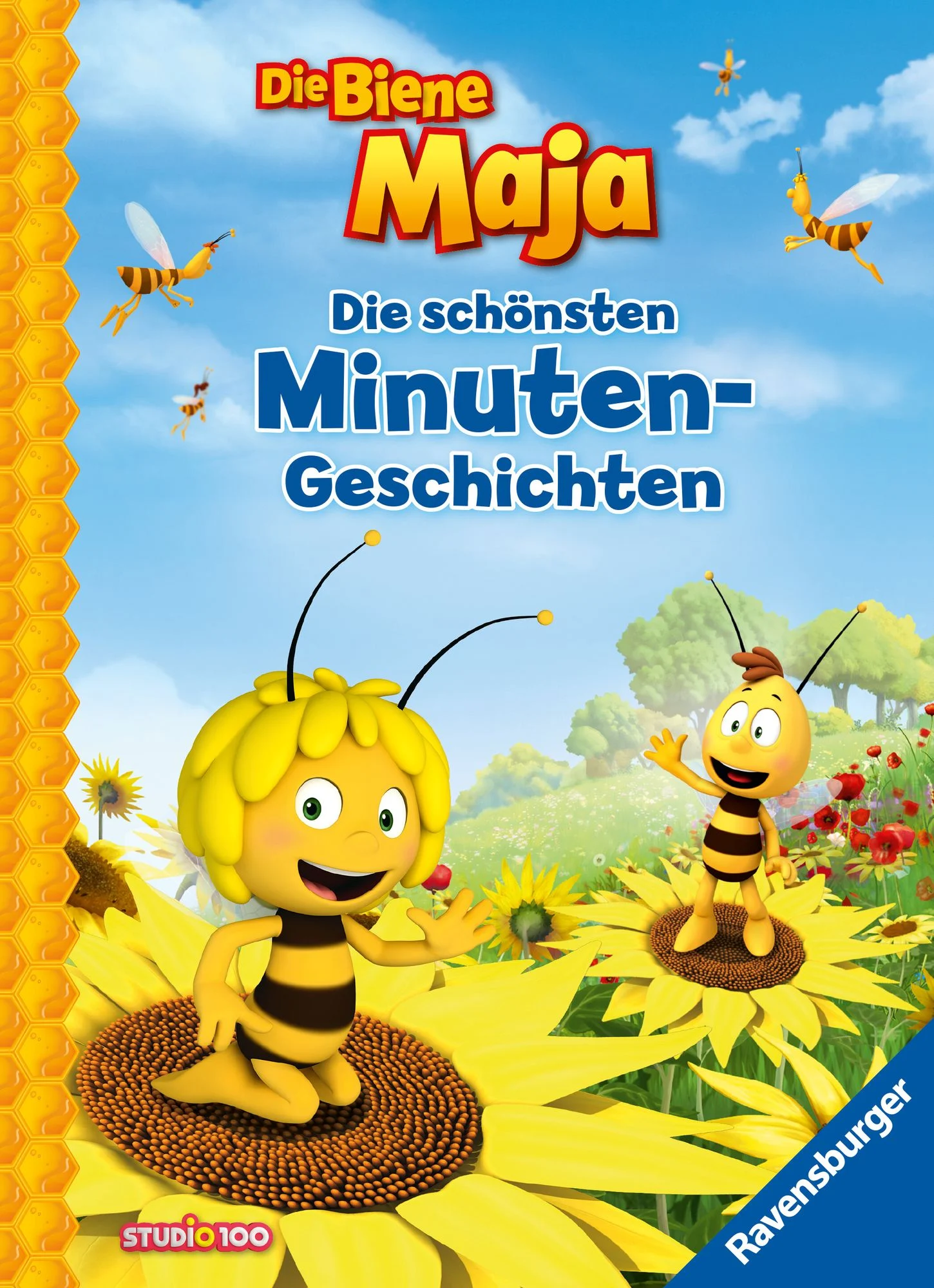 Die Biene Maja - Die schönsten Minuten-Geschichten (Buch) Die Biene Maja Buchcover, Die schönsten Minuten Geschichten