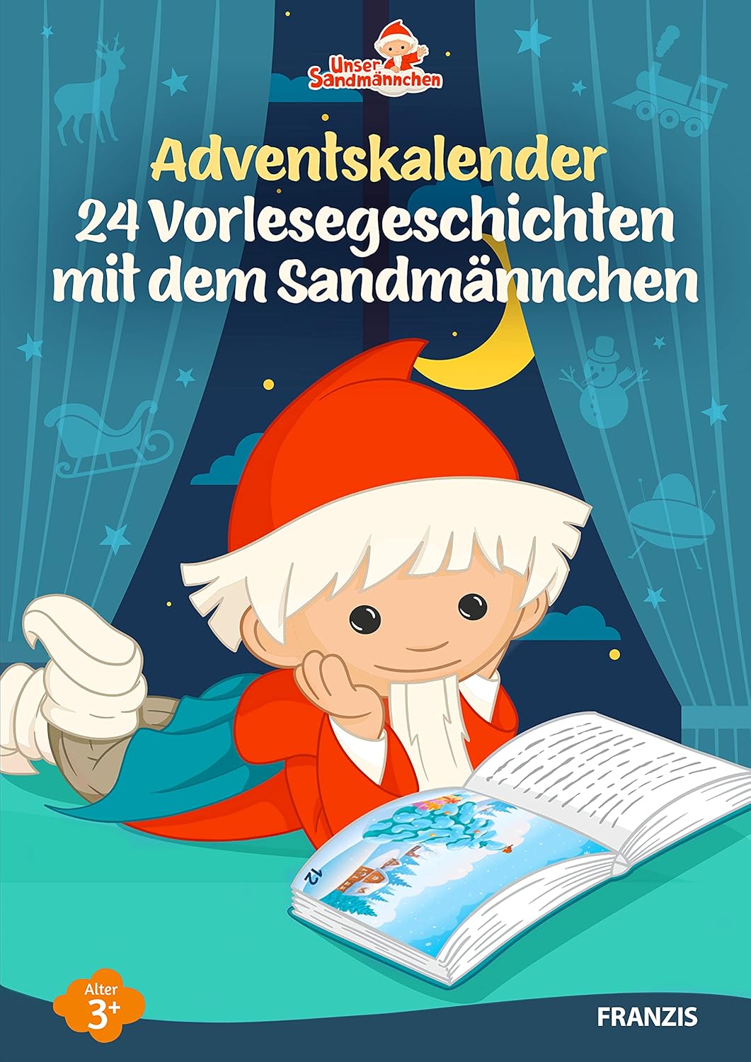 sandmaennchen adventskalender zwei vier mini buecher vorderseite