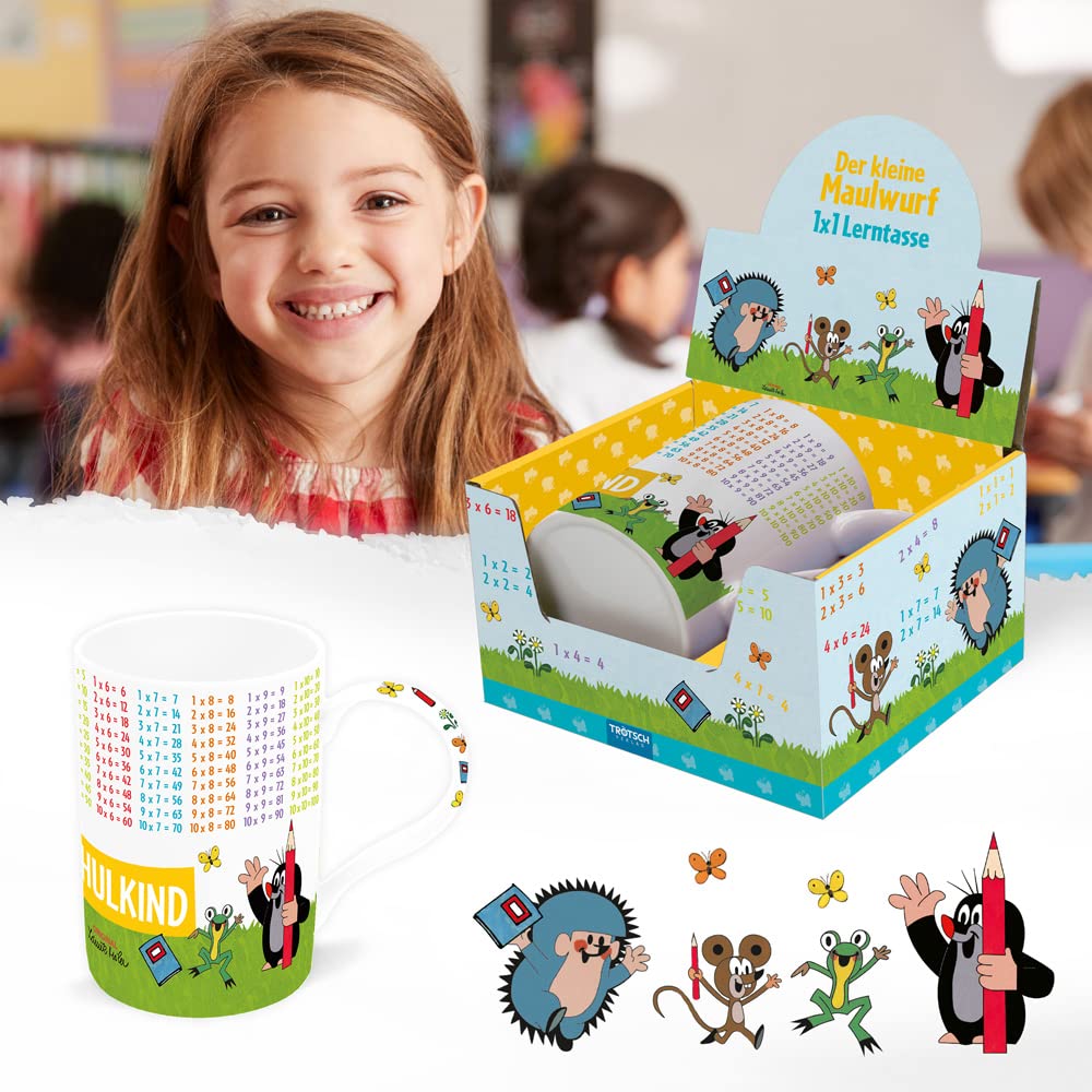der kleine maulwurf lerntasse kindertasse eins mal eins froehliches kind