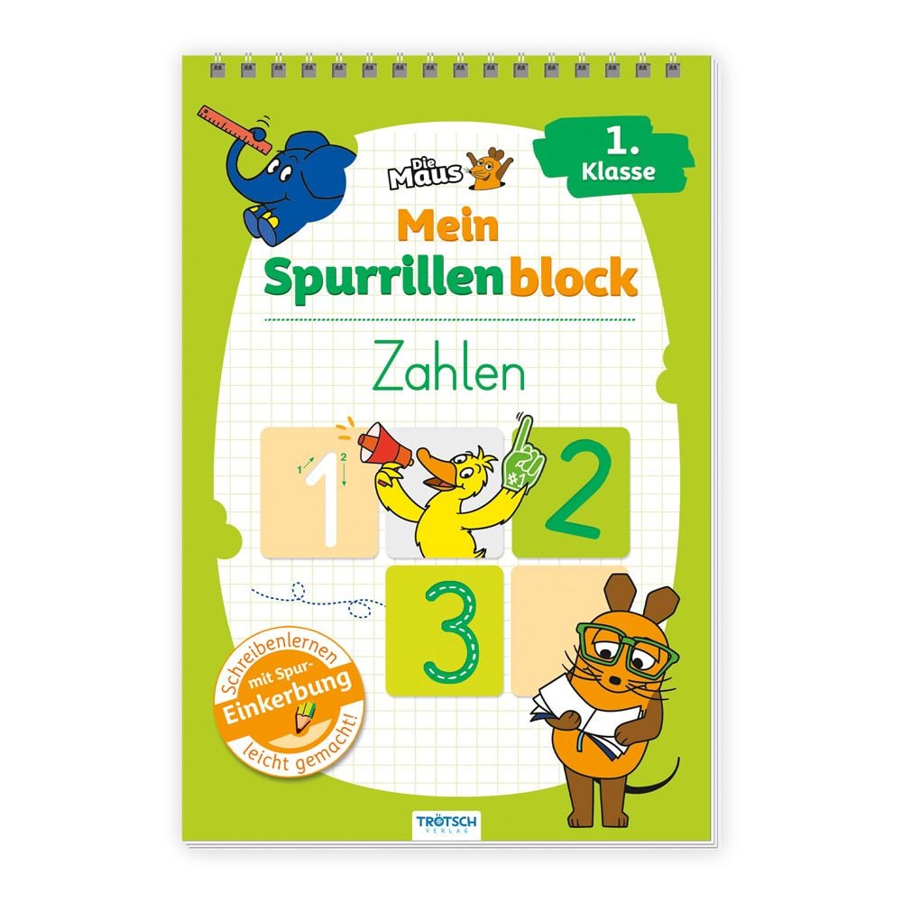 Die Maus - Mein Spurrillenblock - Zahlen