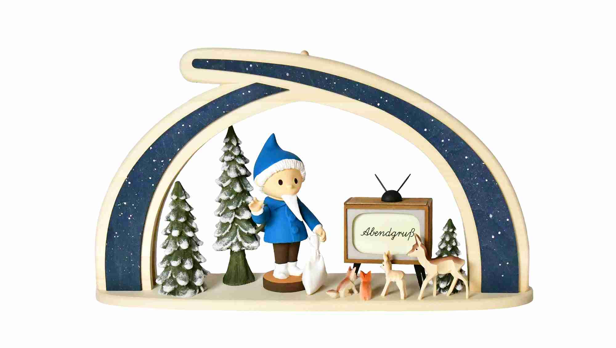 Unser Sandmännchen - Schwibbogen - Sandmann mit Fernseher