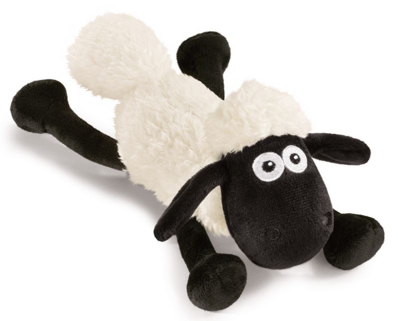 Shaun das Schaf - Kuscheltier liegend (20 cm) - Ansicht von oben