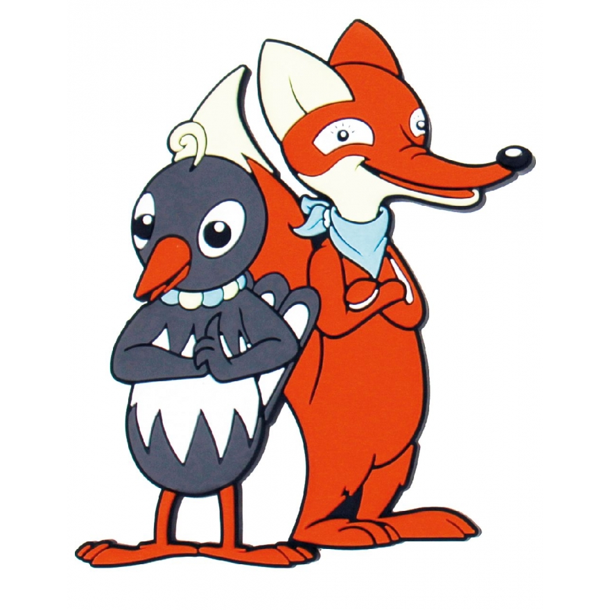 magnet-fuchs-und-elster Herr Fuchs und Frau Elster 3D Magnet