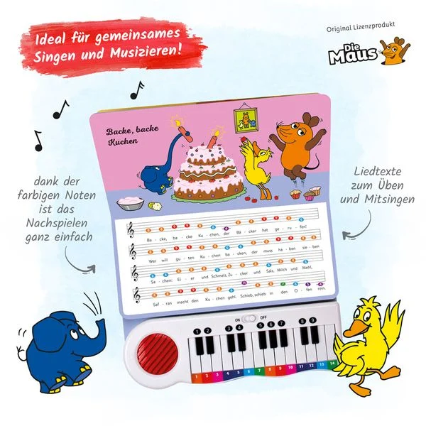 drei null null acht sieben die maus klavierbuch meine ersten lieder soundbuch liederbuch liedtexte und noten innenansicht