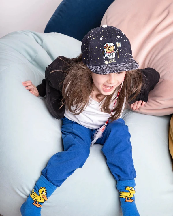 basecap kinder maus space kind spielt