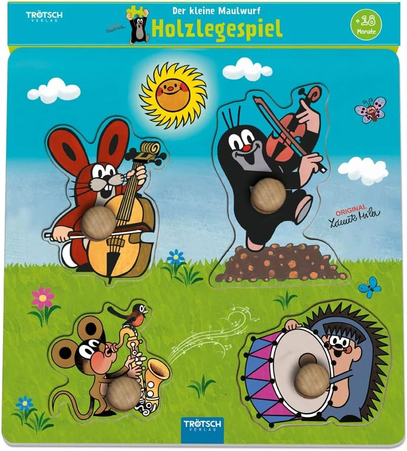der kleine maulwurf holzlegespiel musikanten