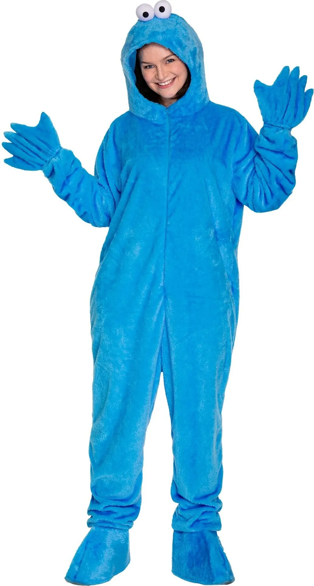 Sesamstraße - Krümelmonster - Kostüm für Erwachsene