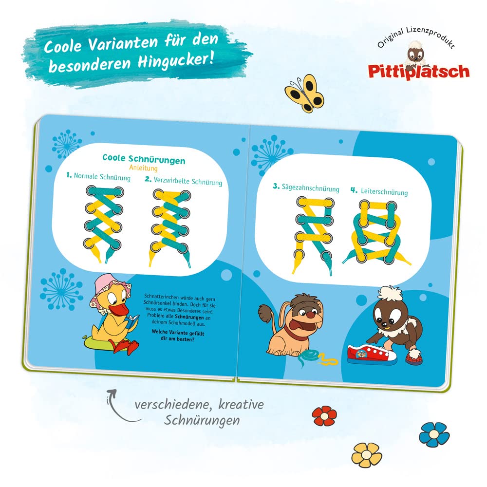 pittiplatsch schnuersenkelbuch verschiedene uebungen