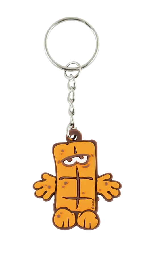 Bernd das Brot Schlüsselanhänger ohne Verpackung – Kunststofffigur mit Karabiner zum Befestigen an Tasche oder Schlüsselbund