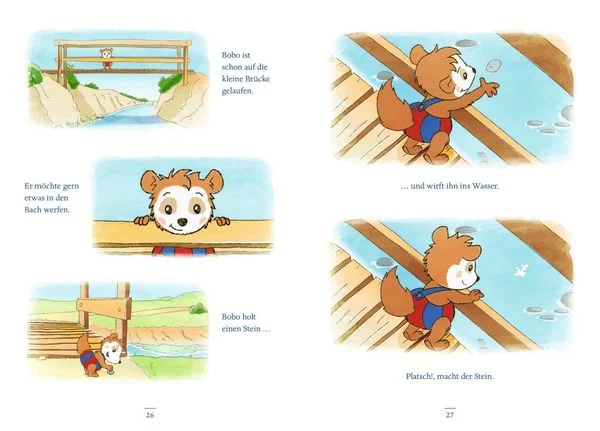 Bobo Siebenschläfer, Immer fröhlich mit Bobo Siebenschläfer, Buch, Beispiel Geschichte 1