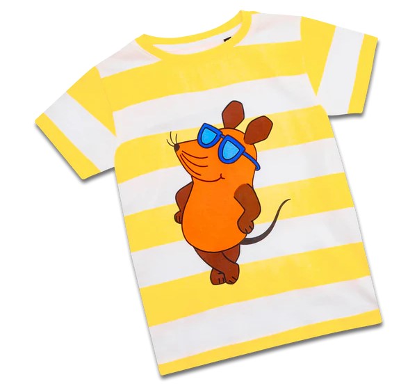 Die Maus - T-Shirt- Streifen - Gelb - verschiedene Größen Die Maus T Shirt Streifen Gelb verschiedene Größen