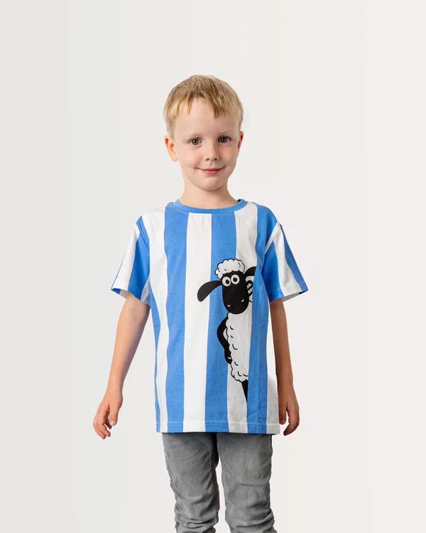 Shaun das Schaf - T-Shirt - Streifen - blau