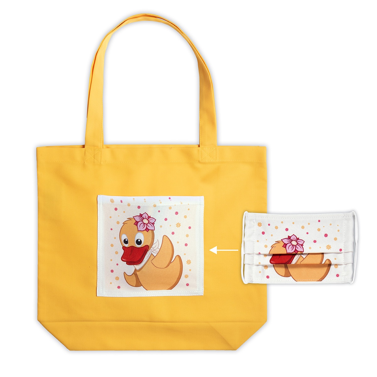 stoffbeutel-kinder-schnatterinchen-mit-tasche-upcycling-nachhaltig0hrqANk2iLKn0 Schnatterinchen Stoffbeutel Kinder (Masken Upcycling)