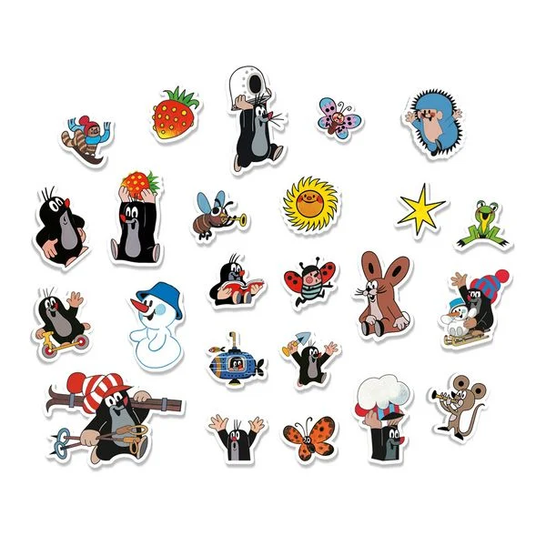 Der kleine Maulwurf - Adventskalender mit 24 Soft-Stickern