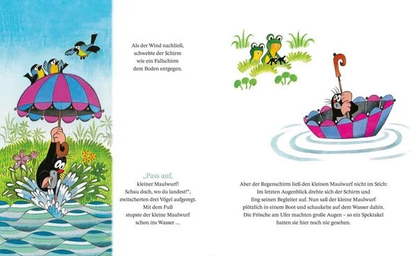 3Drei null drei fünf der kleine maulwurf und der regenschirm gebundene ausgabe zdenek miler beispielseite vier