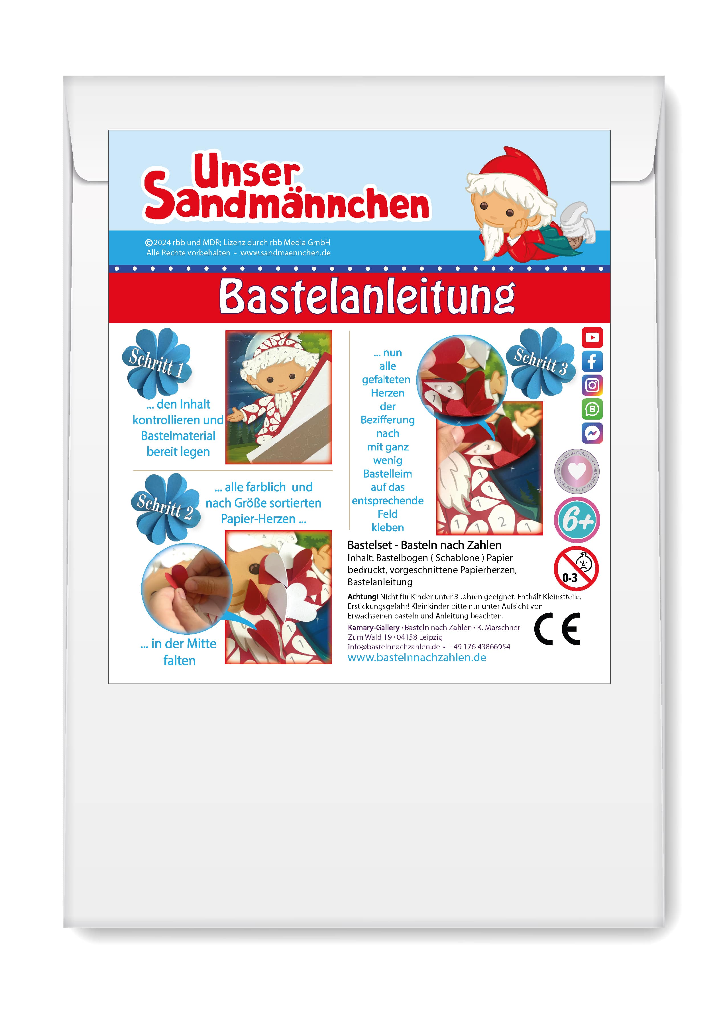 Sandmann Bastelset Hubschrauber Bastelanleitung min