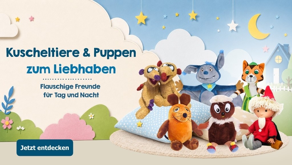 Kuscheltiere im Sandmann Shop