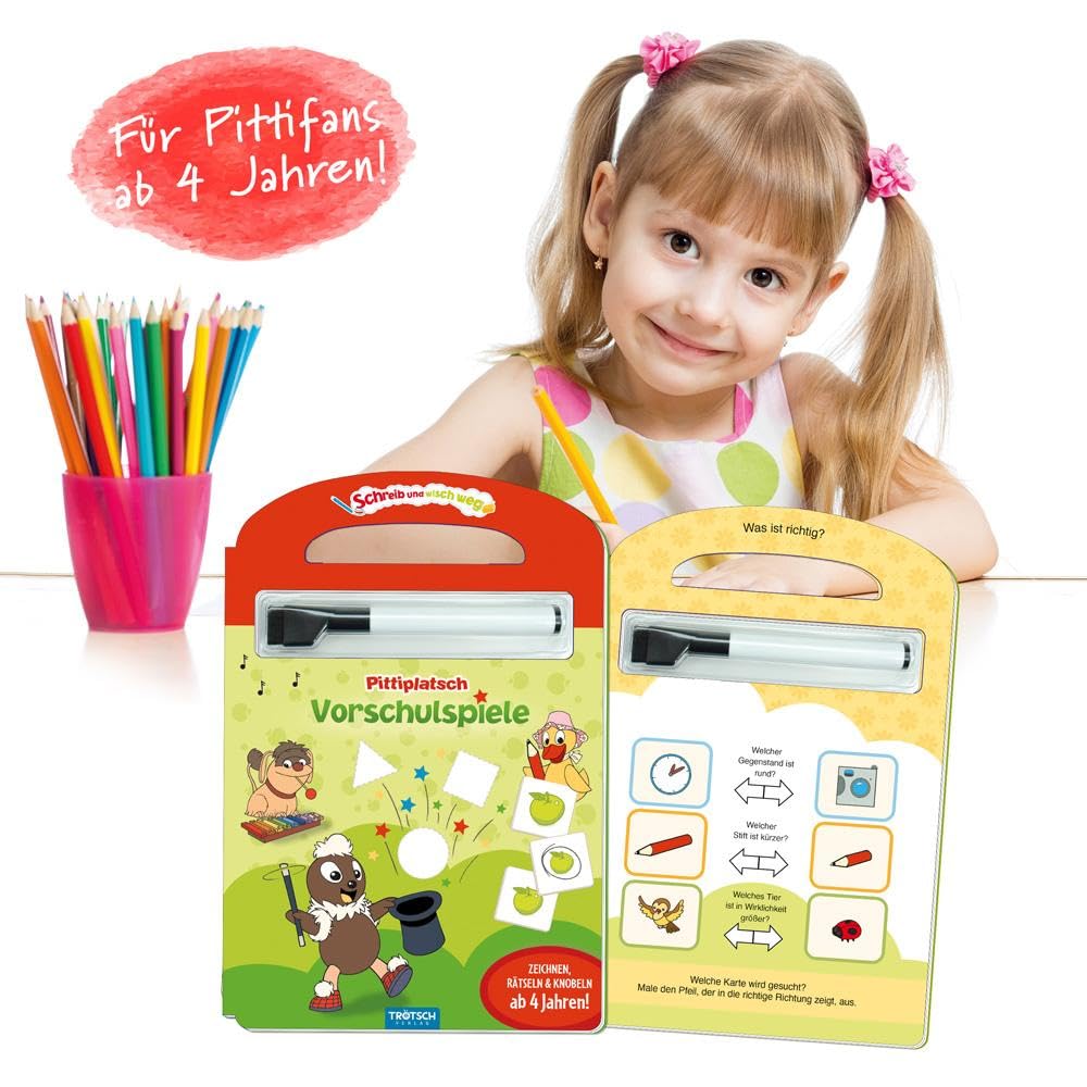 pittiplatsch vorschulspiele mit stift ab vier jahren