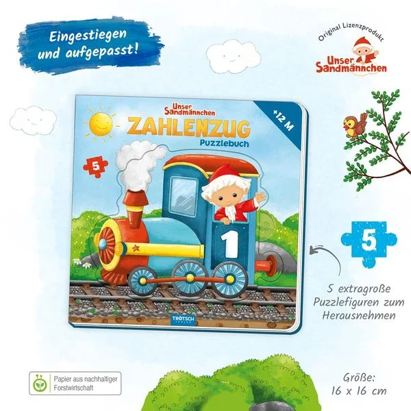 sandmaennchen puzzlebuch zahlenzug cover grosse puzzleteile