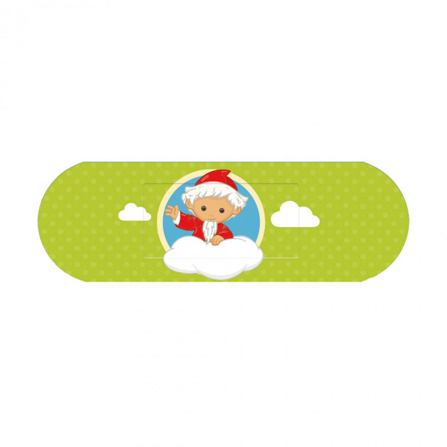 Unser Sandmännchen - Trostpflaster Sandmännchen Trostpflaster mit Motiv Sandmann auf Wolke, Pflaster in Nahaufnahme
