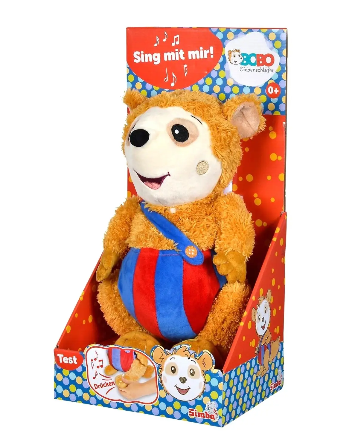 Bobo Siebenschläfer- Kuscheltier mit Sound (35 cm)