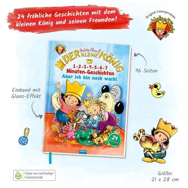 Der kleine König - Minuten-Geschichten - Aber ich bin noch wach (Buch) Der kleine König Minuten Geschichten Aber ich bin noch wach (Buch)