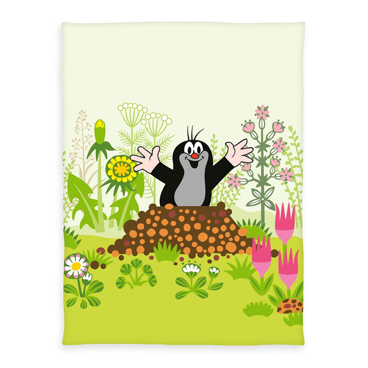 Der kleine Maulwurf - Babydecke (75x100 cm) Der kleine Maulwurf Babydecke (sieben fünfxeins null null cm)