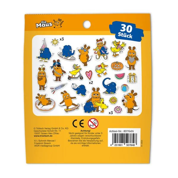 Die Maus - Soft-Sticker Die Maus Soft Sticker