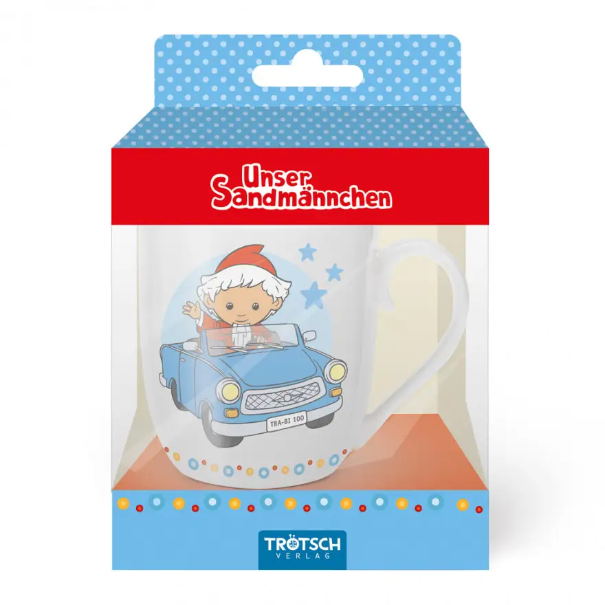 Unser Sandmännchen - Kindertasse - Sandmännchen im Auto