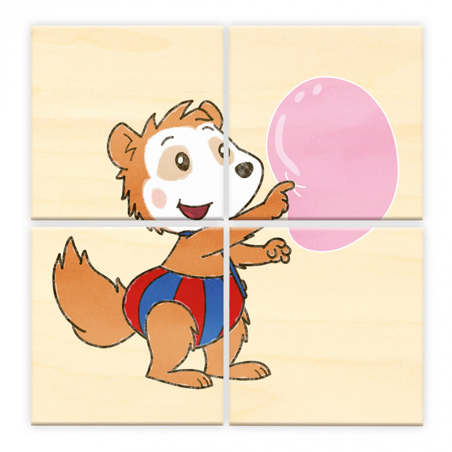 Bobo Siebenschläfer - Erster Puzzlespaß aus Holz Bobo Siebenschläfer, Erster Puzzlespaß aus Holz, Holzpuzzle, Motiv Seifenblasen