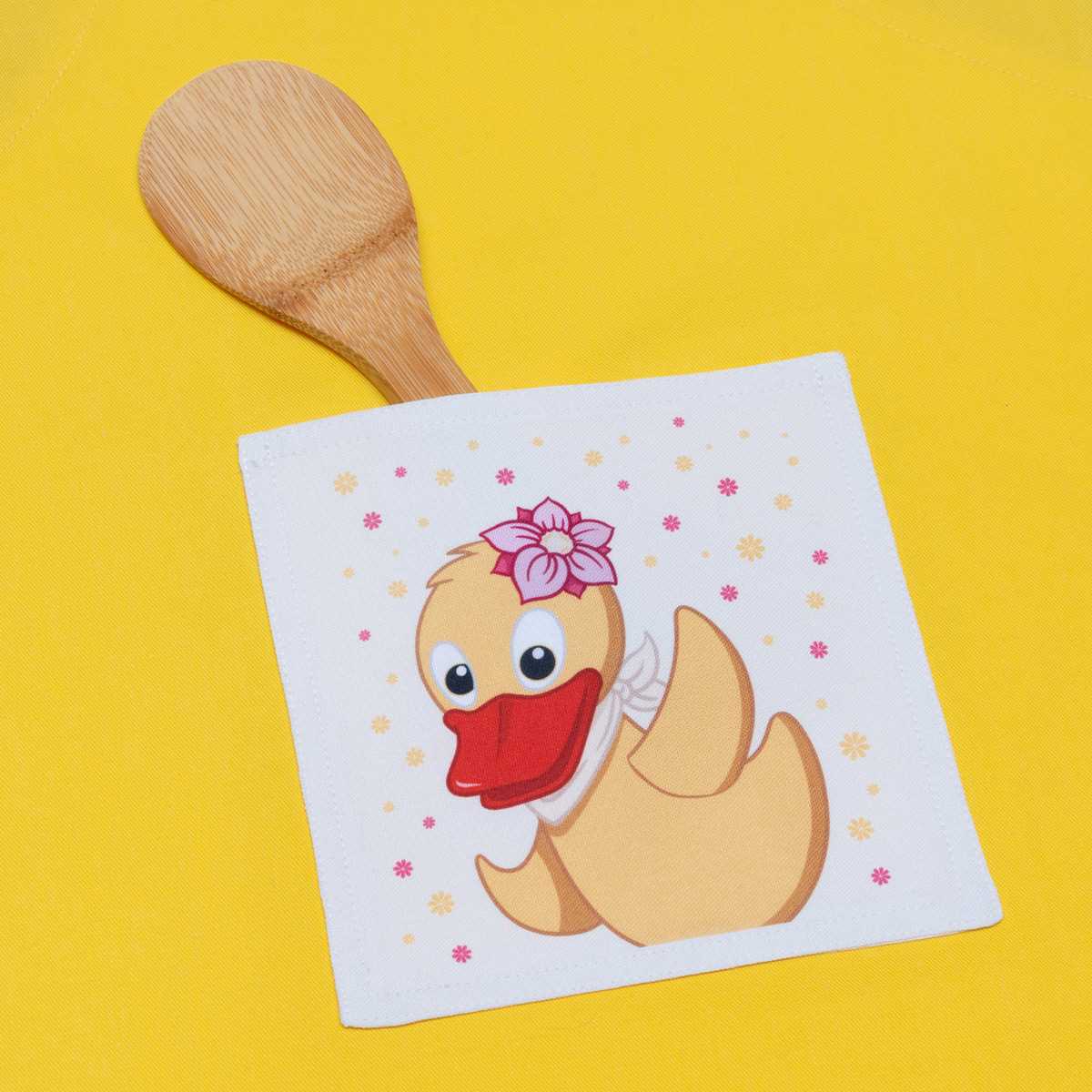 schnatterinchen kinder kochschuerze mit tasche upcycling nachhaltig detail tasche