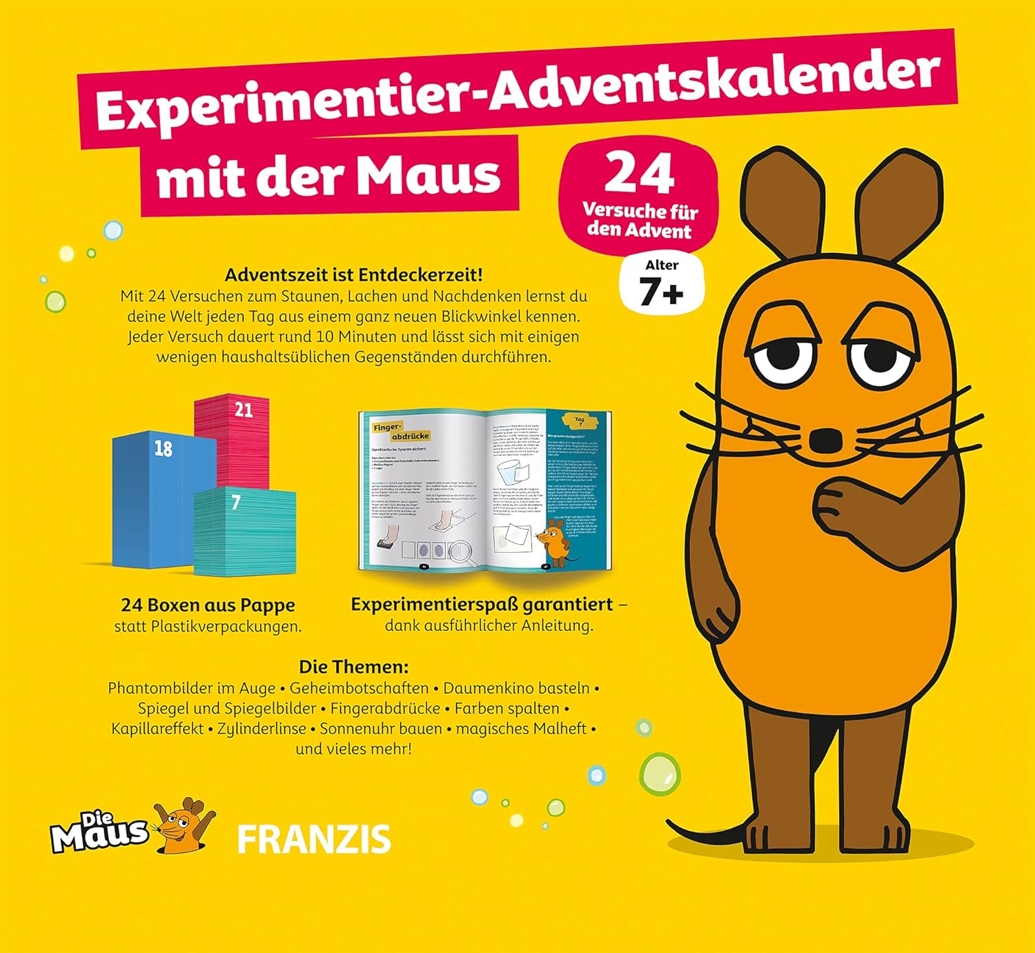 die maus experimentier adventskalender rueckseite